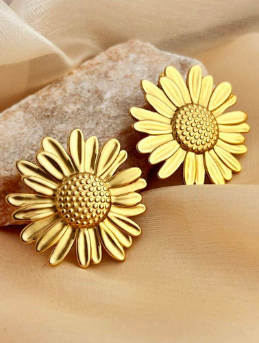 Sunflower earrings