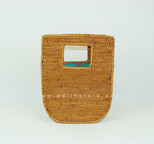 Load image into Gallery viewer, Square rattan handbag